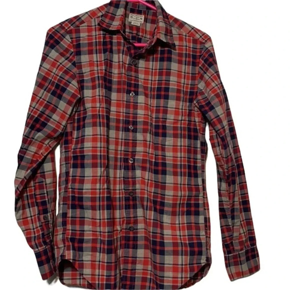 J.CREW  Factory women extra small red flannel - Picture 2 of 4